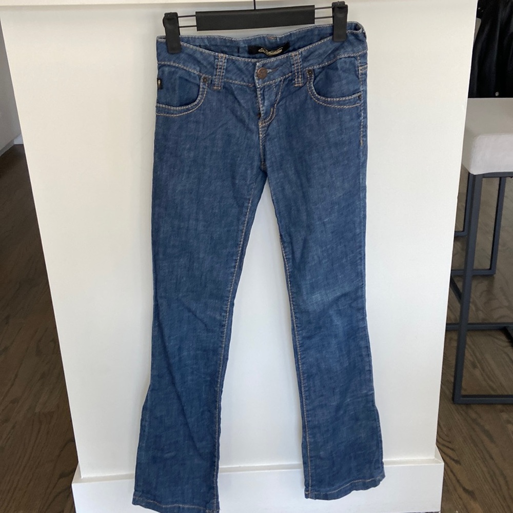 Y2K vintage New Serfontaine slight boot cut flare leg Y2K jeans never worn! 26